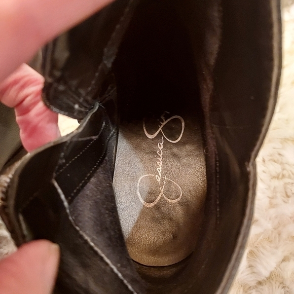 Jessica Simpson leather booties for women, size 6.5 black - Picture 5 of 8